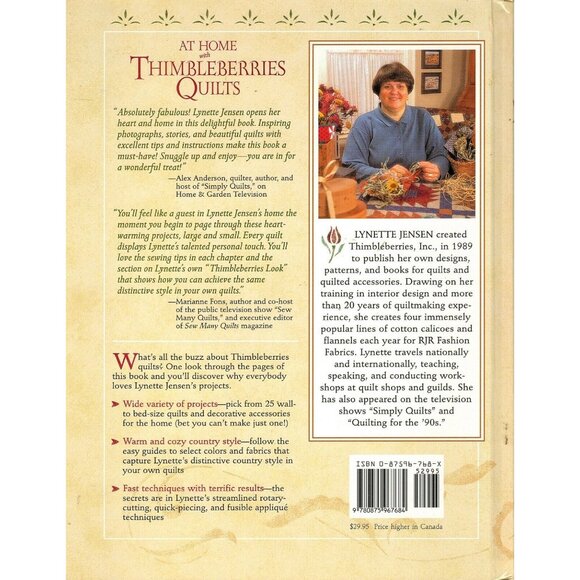 At Home with Thimbleberries Quilts Lynette Jensen 25 Quilts and Accessories - Picture 2 of 2